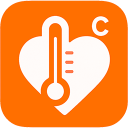Celsius Dating logo - hart thermometer icoon
