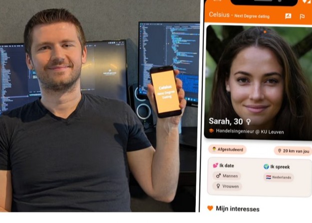 Het Nieuwsblad - Wim maakte een datingapp waar enkel mensen met een diploma worden toegelaten